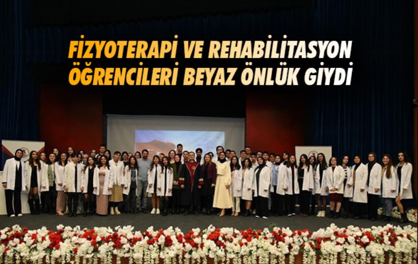 Samsun'da fizyoterapi ve rehabilitasyon öğrencileri beyaz önlük giydi