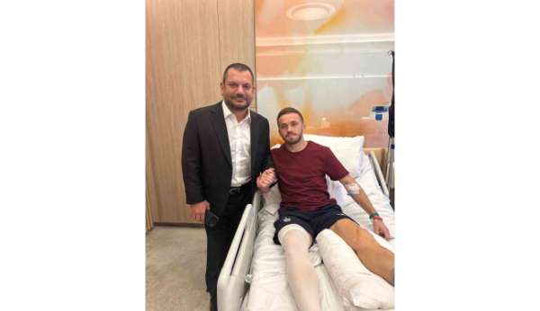 Başkan Ertuğrul Doğan'dan Edin Visca'ya geçmiş olsun ziyareti