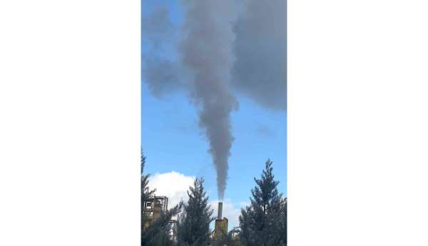 Cargill Bursa'dan çıkan dumanlar gökyüzünü griye boyadı