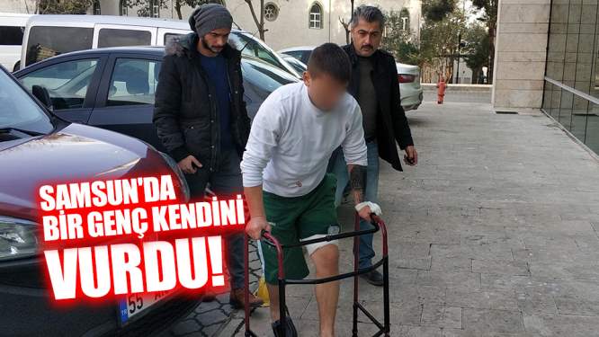 Samsun'da bir genç kendini vurdu!