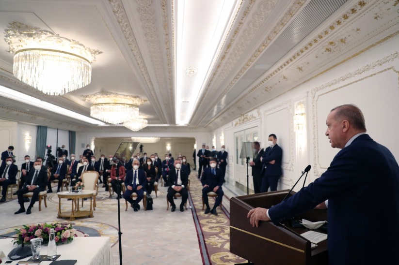 Cumhurbaşkanı Erdoğan, TÜGİK'i kabul etti! Savaş Gömeç Samsun'u temsil etti