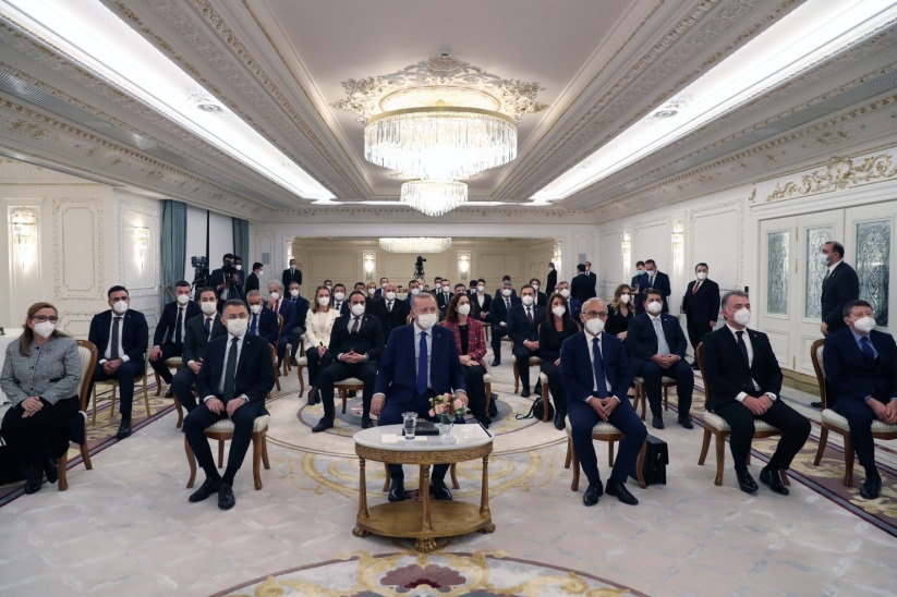 Cumhurbaşkanı Erdoğan, TÜGİK'i kabul etti! Savaş Gömeç Samsun'u temsil etti