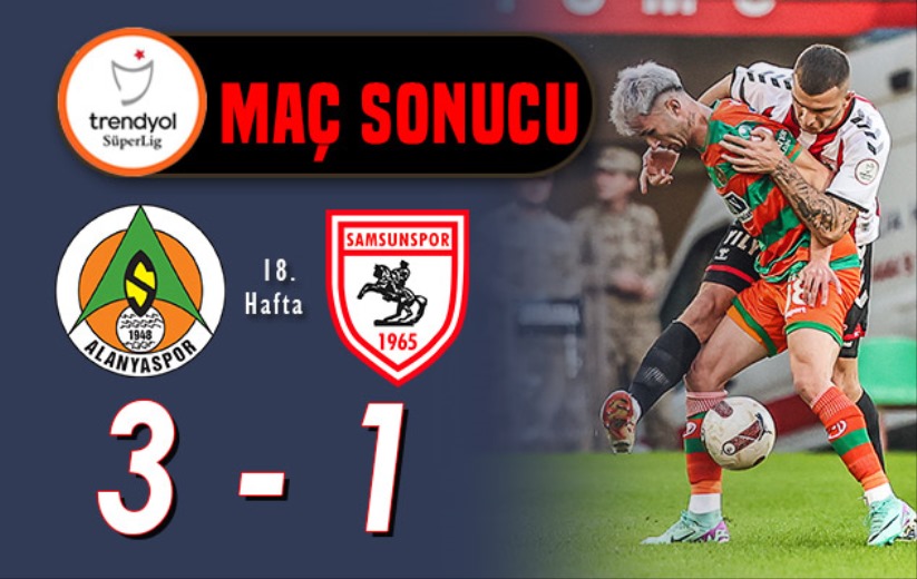 Samsunspor'dan kötü futbol: (Alanyaspor: 3 - Samsunspor: 1)