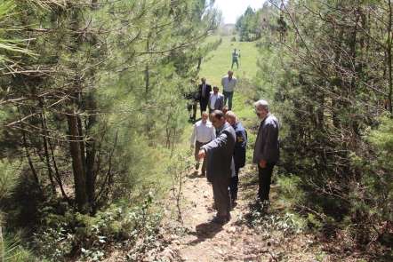 Şehitliklerde çevre düzenleme çalışmaları için İl Özel İdaresi çalışma başlattı 