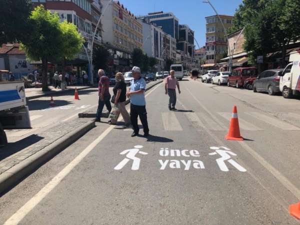 Tokat'ta yaya öncelikli trafik düzenlemesi 