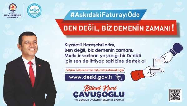 Büyükşehir DESKİ'den dayanışma örneği: 'Askıda Fatura'