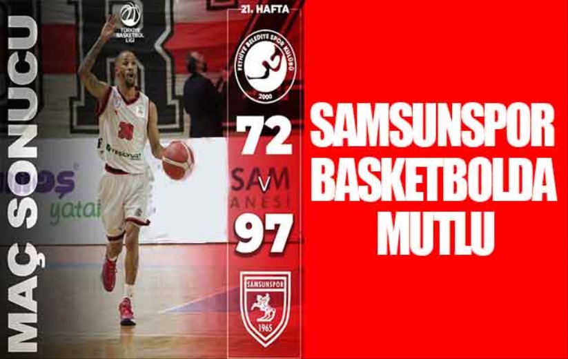 Samsunspor Basketbolda Mutlu: 97-72