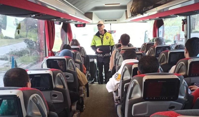 Samsun'da 30 binden fazla yolcuya emniyet kemerinin önemi anlatıldı