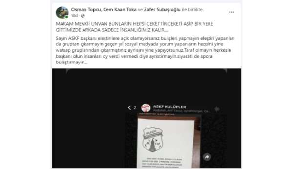 Bilecik'te ASKF'ya kulüpler tepki gösteriyor
