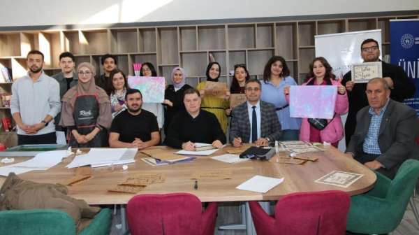 İnönü Üniversitesinde Ramazan'a özel ebru ve kaligrafi atölye etkinlikleri