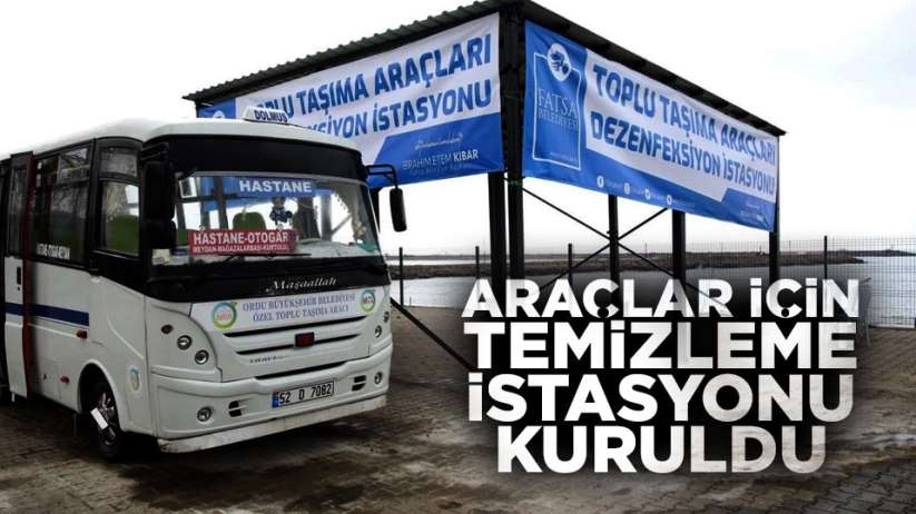 Toplu Taşıma Araçları Dezenfeksiyon İstasyonu hizmete girdi