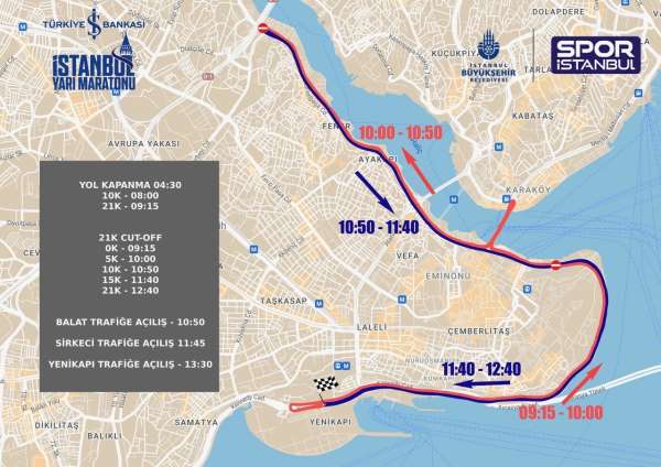 Türkiye İş Bankası 19. İstanbul Yarı Maratonu, pazar günü koşulacak