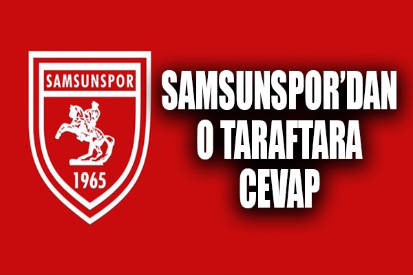 Samsunspor'dan taraftara cevap