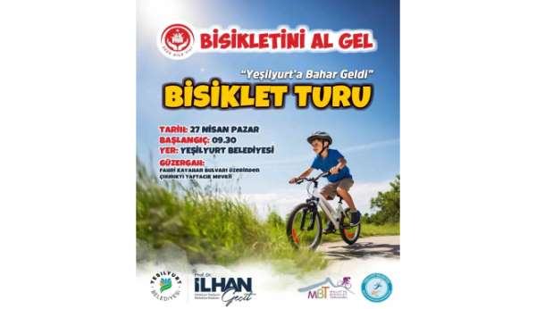 'Yeşilyurt'a Bahar Geldi' Bisiklet Turu 27 Nisan Pazar günü yapılacak