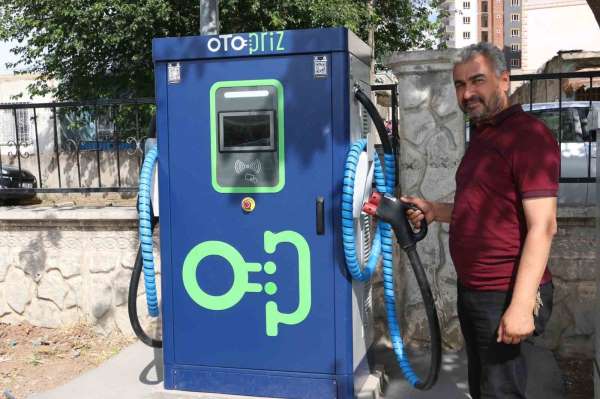 Kurtalan'a elektrikli araç şarj istasyonu kuruldu