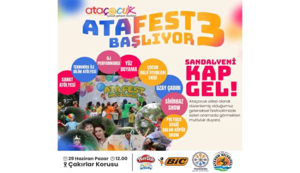 Atakum'da çocuklara doğayla iç içe festival: Atafest başlıyor