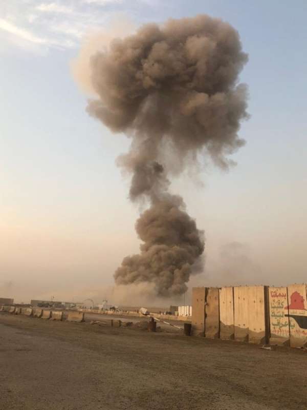 Bağdat'ta askeri üste patlama 