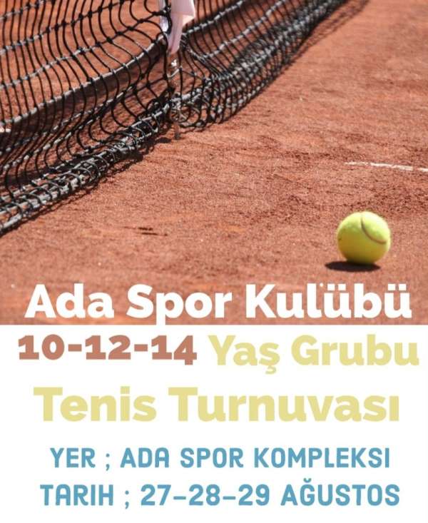 Çaycuma Ada Spor Kompleksinde tenis turnuvası heyecanı 