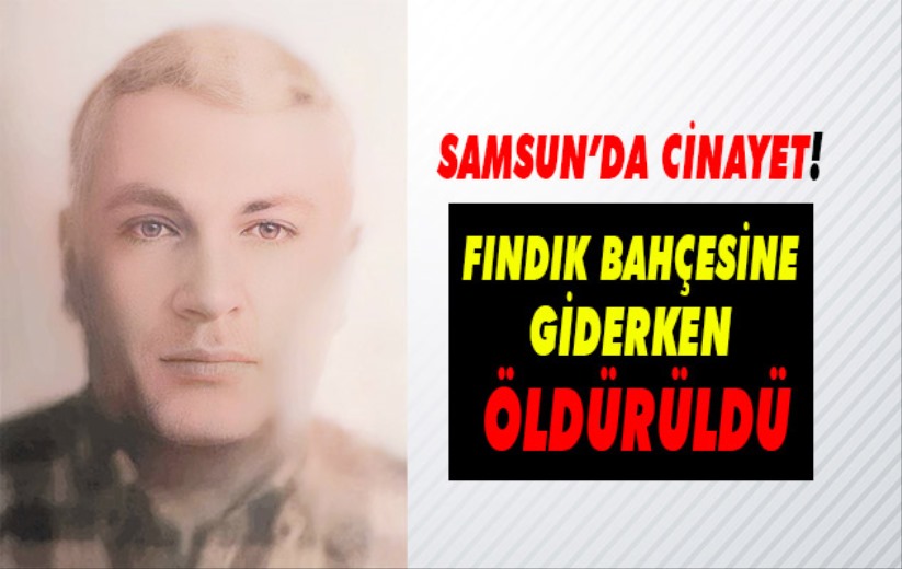 Fındık bahçesine giderken öldürüldü