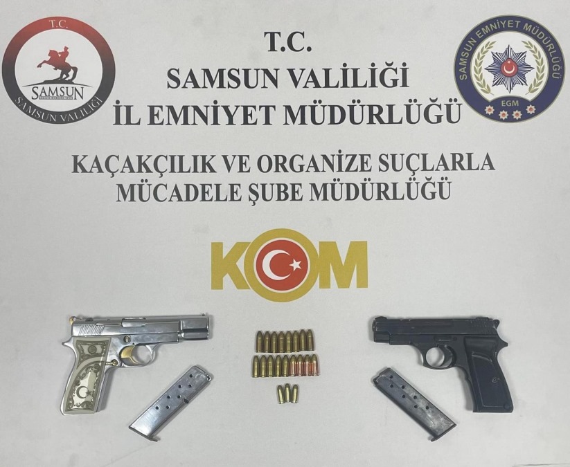 Samsun polisinden silah operasyonu: 2 gözaltı