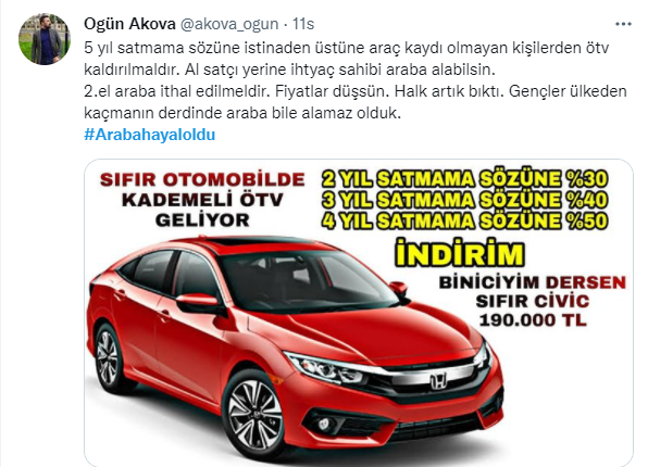 Araba fiyatları gündem oldu! Böyle tepki gösterdiler