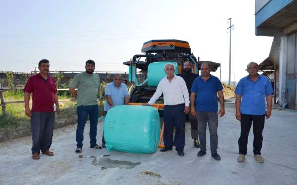 Bafra'ya kombine silaj ve küspe paketleme makinesi