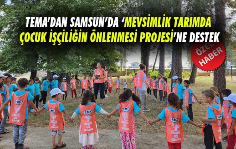 TEMA'dan Samsun'da Mevsimlik Tarımda Çocuk İşçiliğin Önlenmesi Projesine Destek