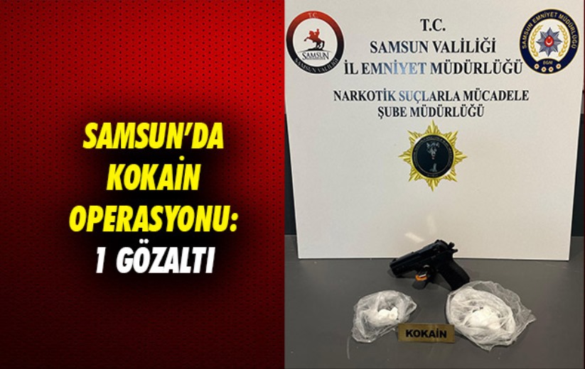 Samsun'da kokain operasyonu: 1 gözaltı 