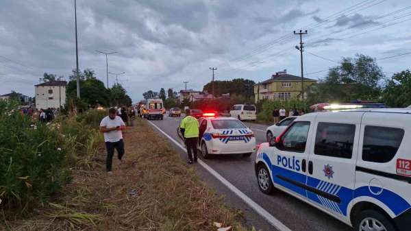 Samsun'da otomobil bisikletliye çarptı: 1 ölü