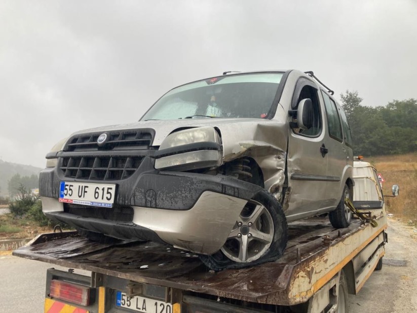 Samsun'da trafik kazası: 2 yaralı