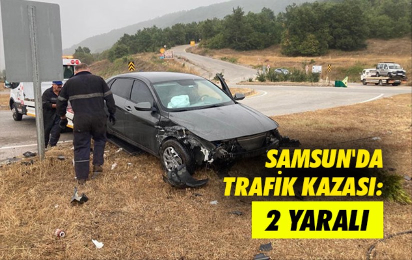 Samsun'da trafik kazası: 2 yaralı