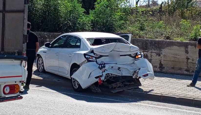 Samsun'da ana yola çıkan büyükbaş hayvan kazaya neden oldu: 1 yaralı