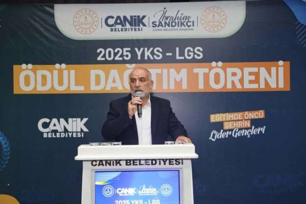 Canik Belediyesi'nden YKS ve LGS şampiyonlarına ödül