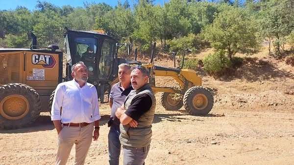 Emet'in 2 köyünde enerji hatlarını yenileme çalışması