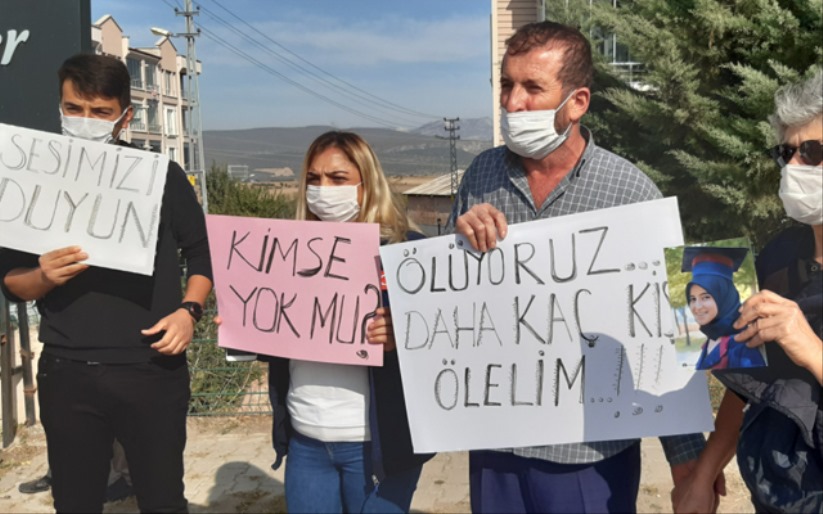 Samsun'da ölüm kavşağında eylem