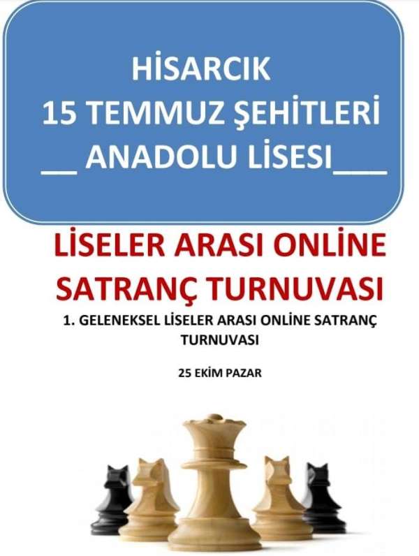 Hisarcık'ta Liseler Arası Online Satranç Turnuvası 