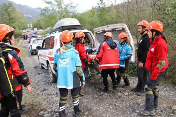 Ordu'da UMKE ekiplerinden afet tatbikatı