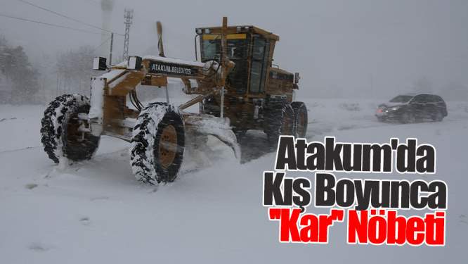 Samsun Haberleri: Atakum'da Kış Boyunca ''Kar'' Nöbeti
