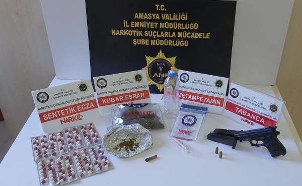 Amasya'da Narkogüç operasyonunda 17 gözaltı