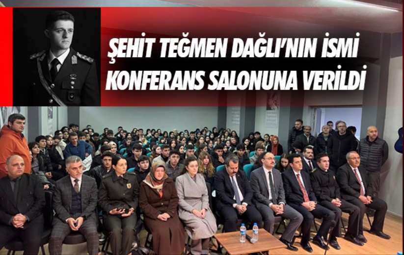 Şehit Teğmen Dağlı'nın ismi Samsun'da konferans salonuna verildi