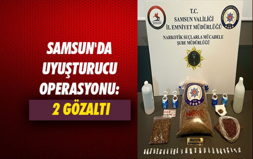 Samsun'da uyuşturucu operasyonu: 2 gözaltı