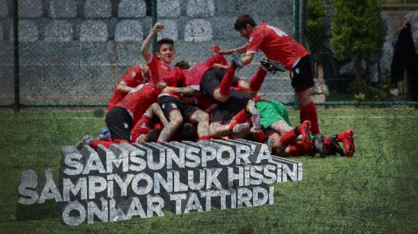Samsunspor Şampiyonluk sevinci yaşıyor