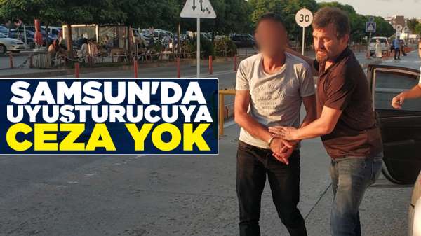 Samsun'da uyuşturucu ile yakalanan şahıs serbest bırak