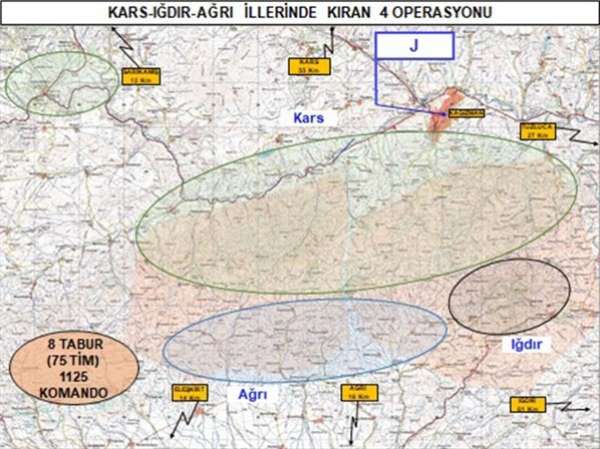 Terör örgütü PKK'ya kıran operasyonu darbesi 