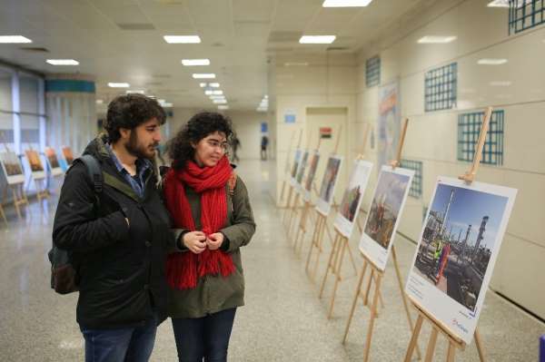 'TürkAkım'ın Öyküsü' metro istasyonunda 
