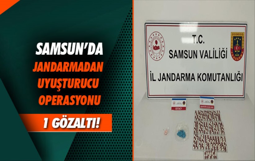 Samsun'da Jandarmadan uyuşturucu operasyonu