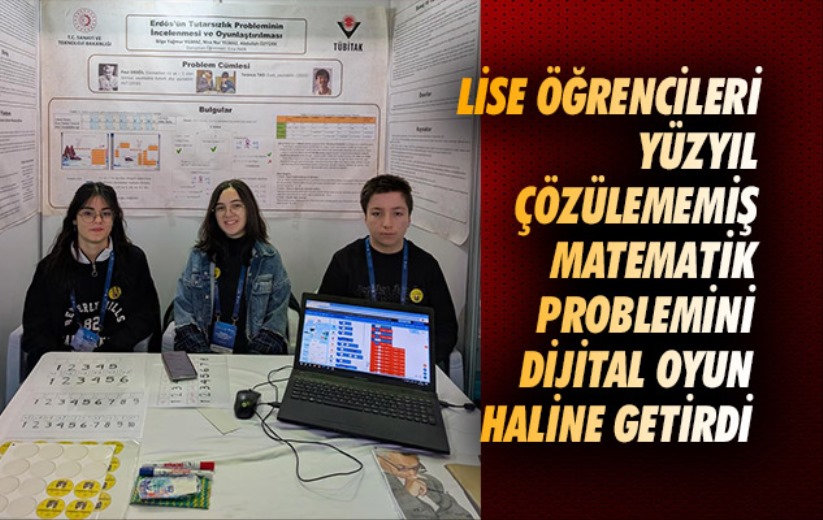 Samsun'da Lise öğrencileri yüzyıl çözülememiş matematik problemini dijital oyun haline getirdi