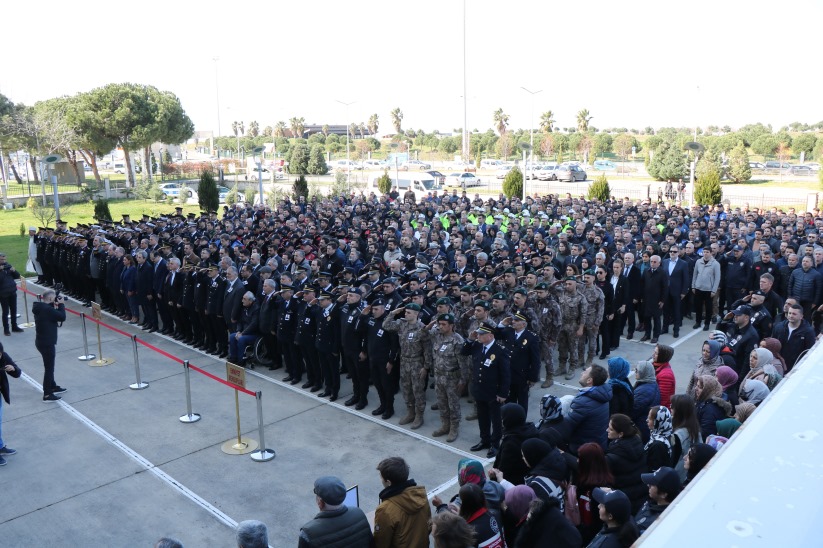 Samsun'da şehit polis için tören