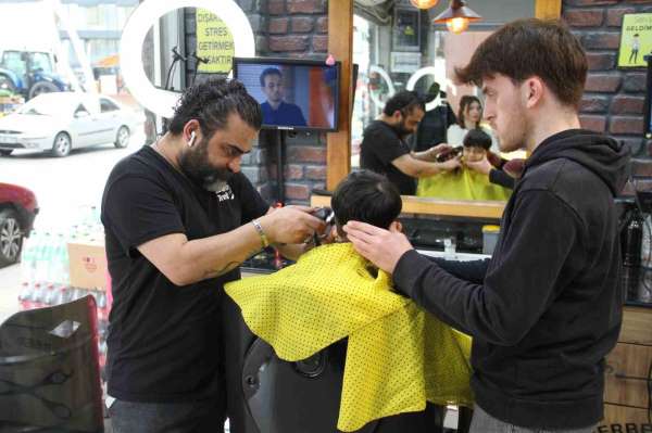 Berberlerde bayram mesaisi