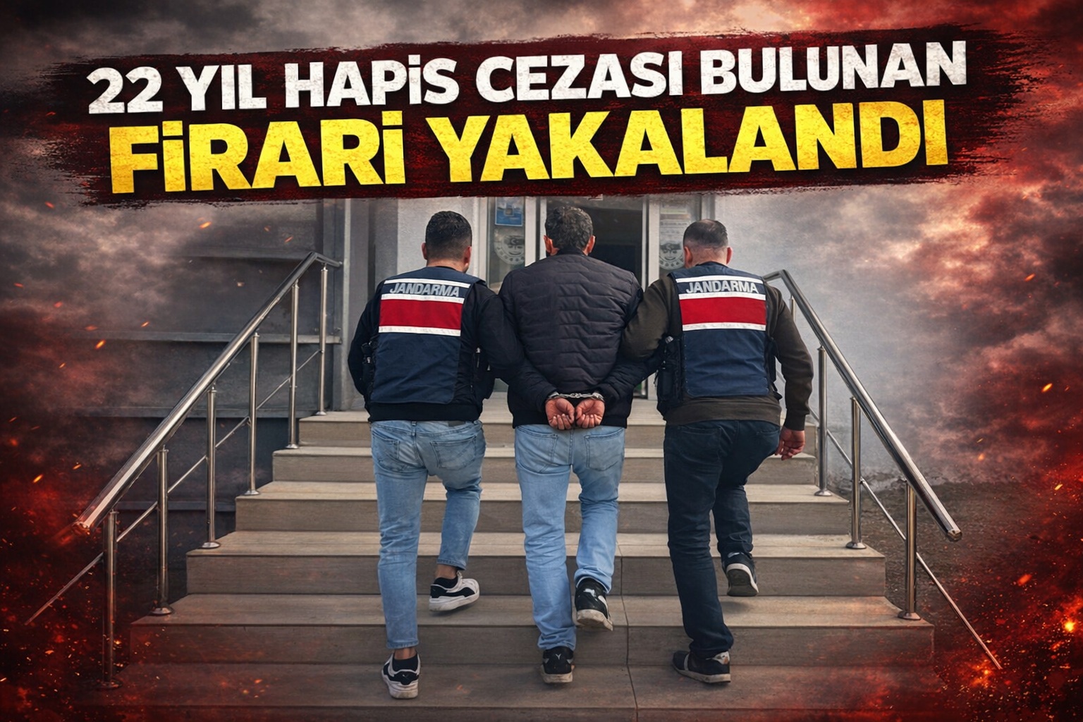 22 yıl hapis cezası bulunan firari saklandığı evde yakalandı